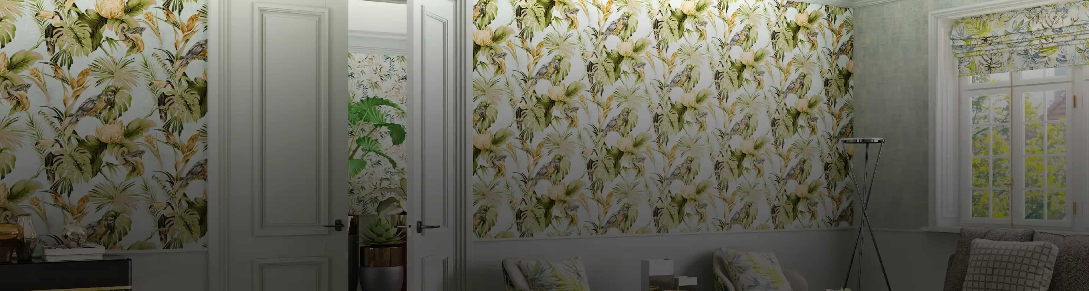 Papel tapiz floral