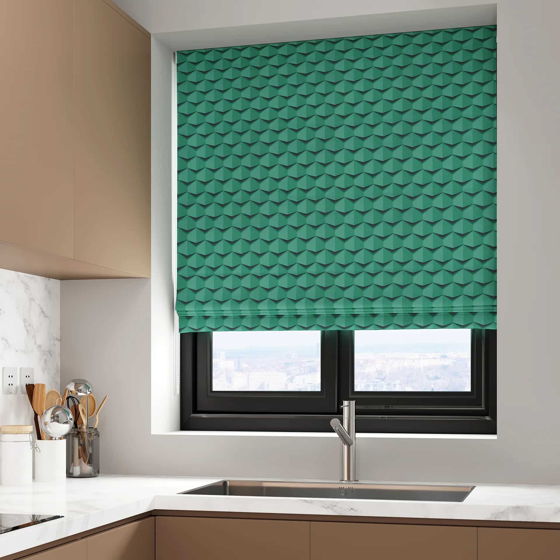 Flat Roman Shades