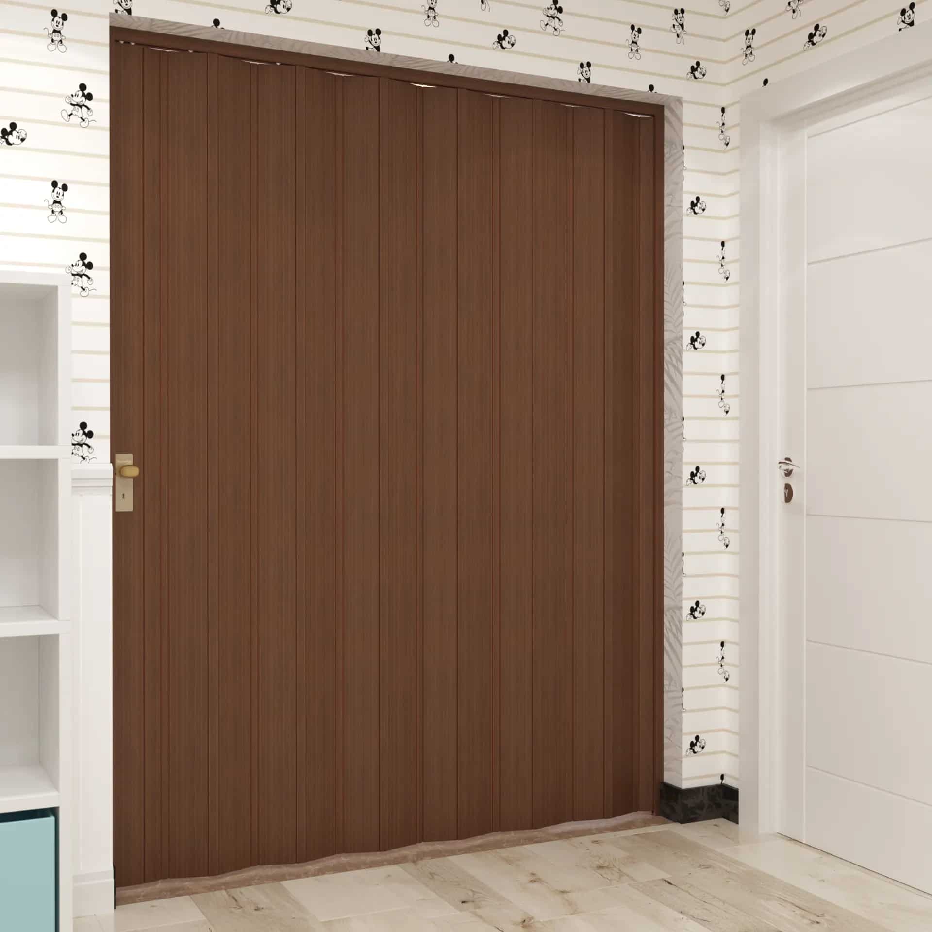 Wood-look Folding Doors