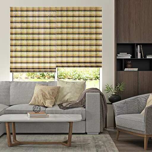 Woven Bamboo Roman Shades