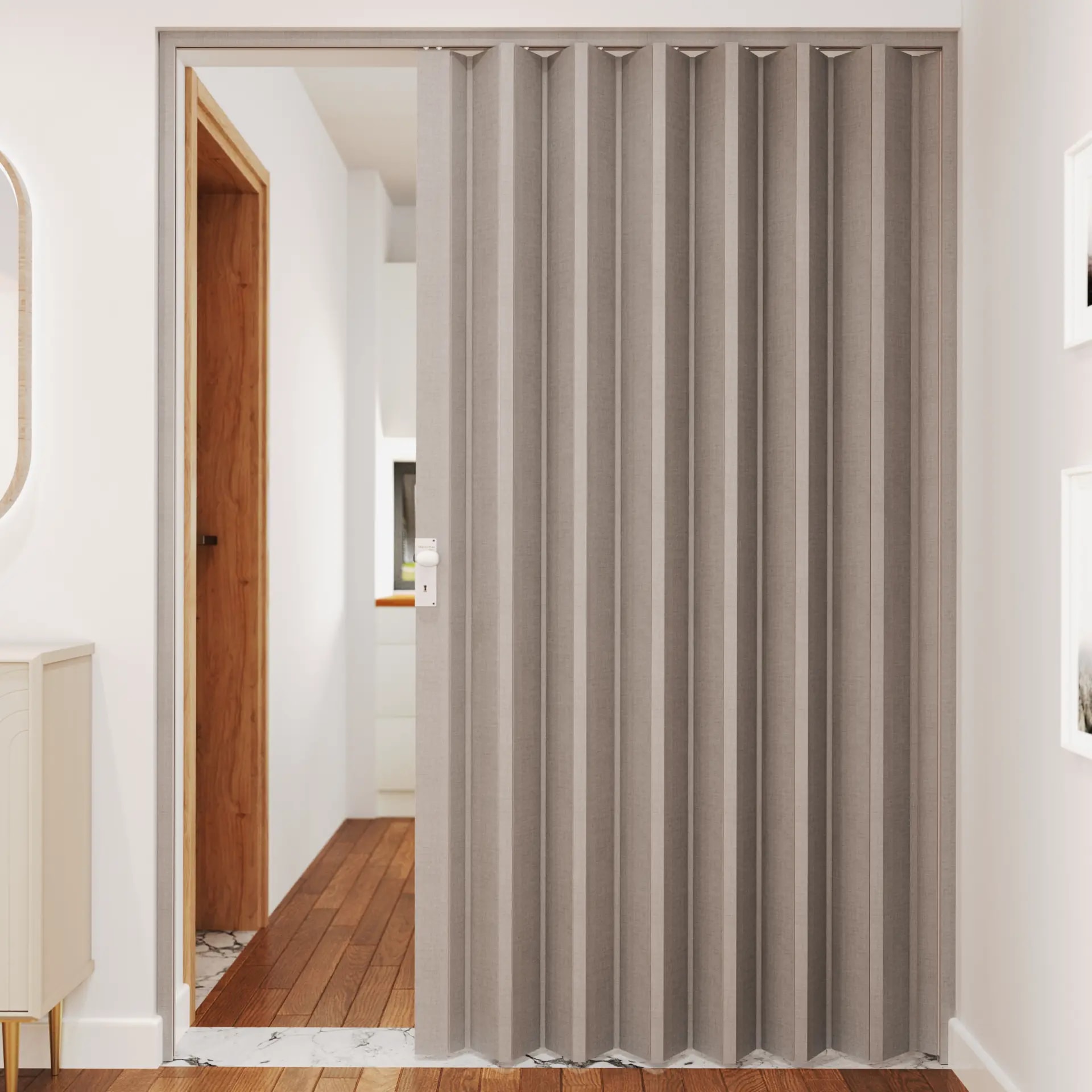 Wood-look Folding Doors