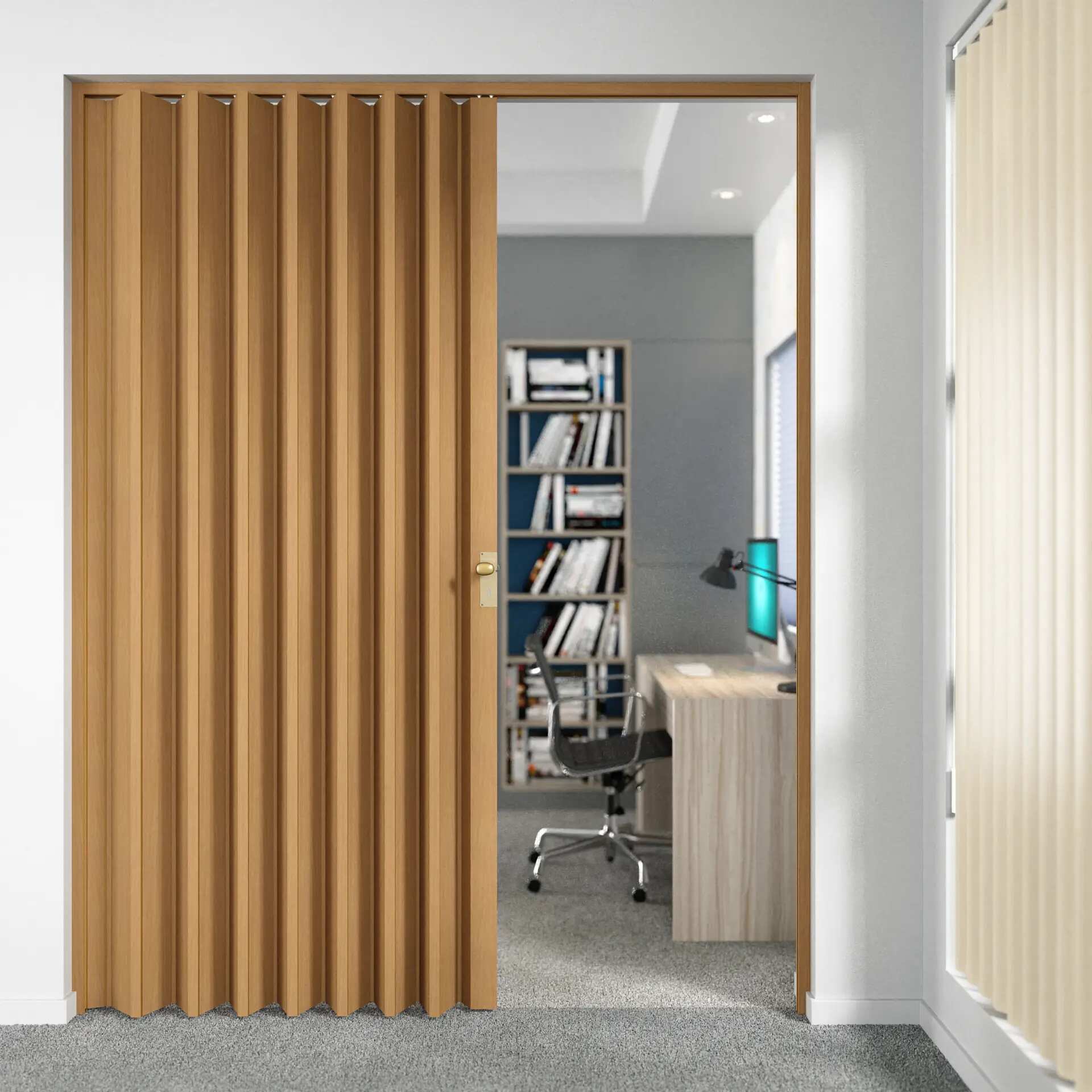 Wood-look Folding Doors