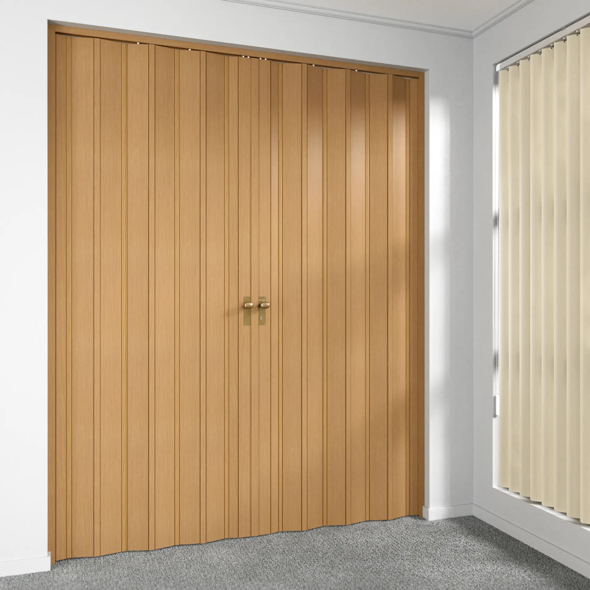 Wood-look Folding Doors