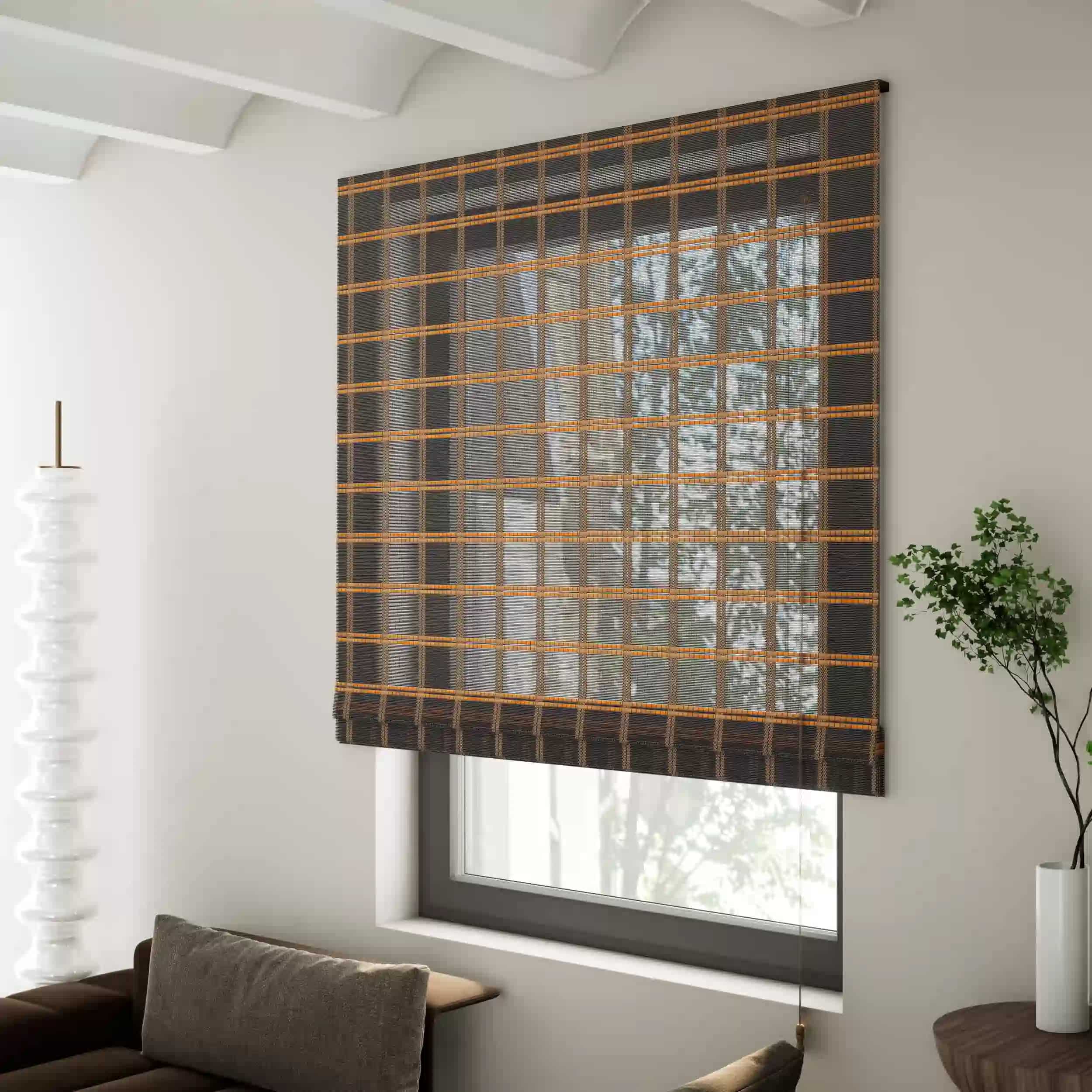 Тканые бамбуковые рулонные шторы