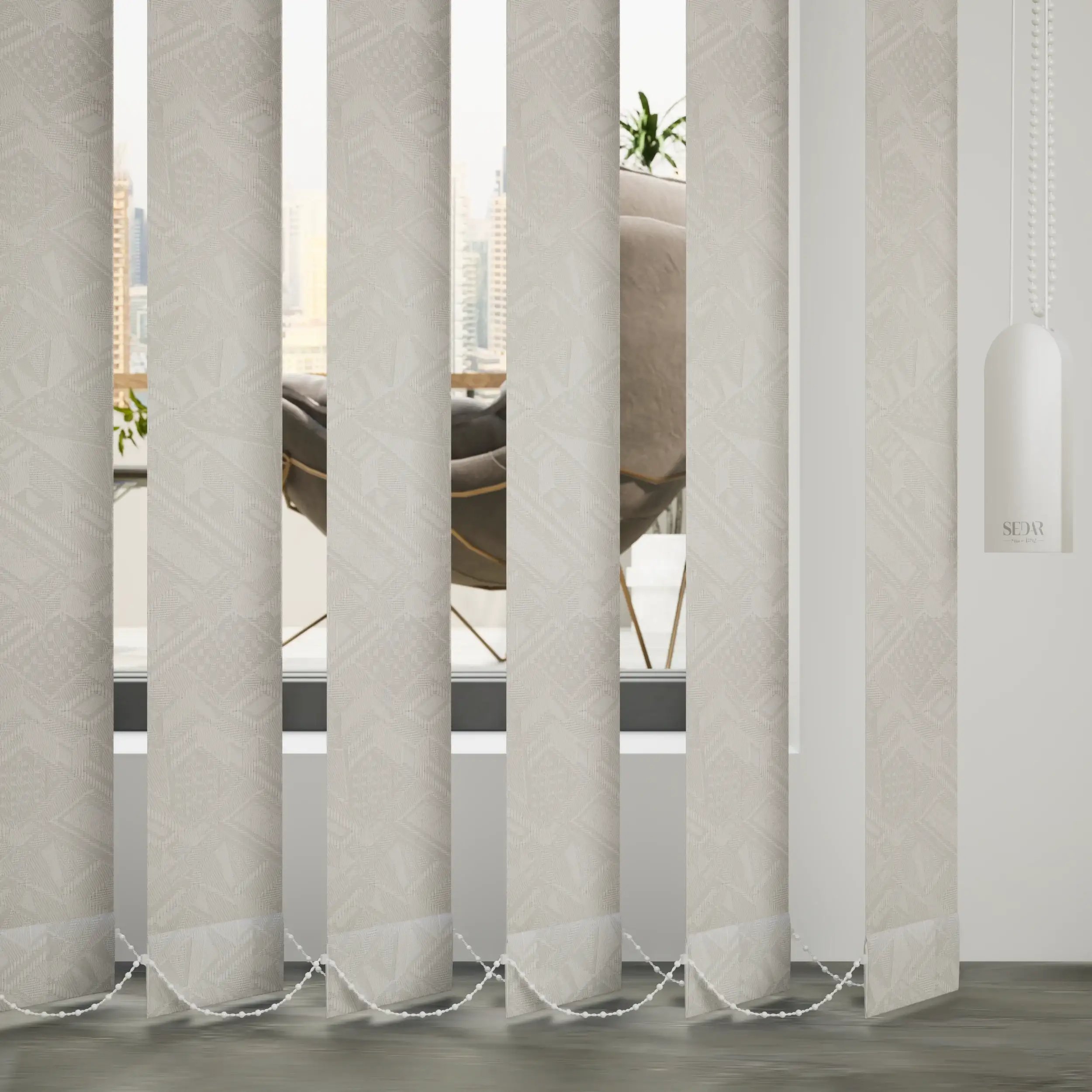 89mm Tissue Vertical Blinds