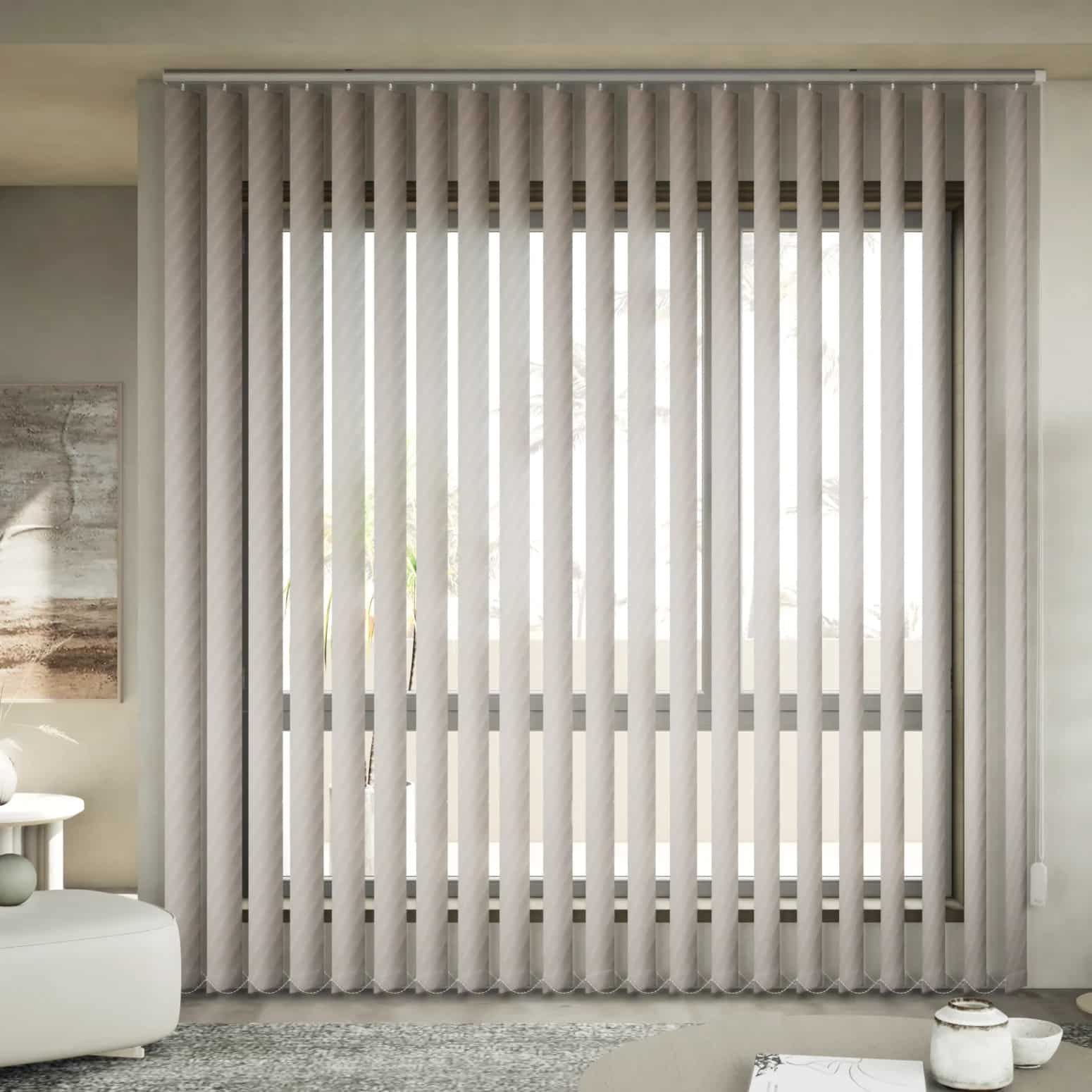 127mm Tissue Vertical Blinds