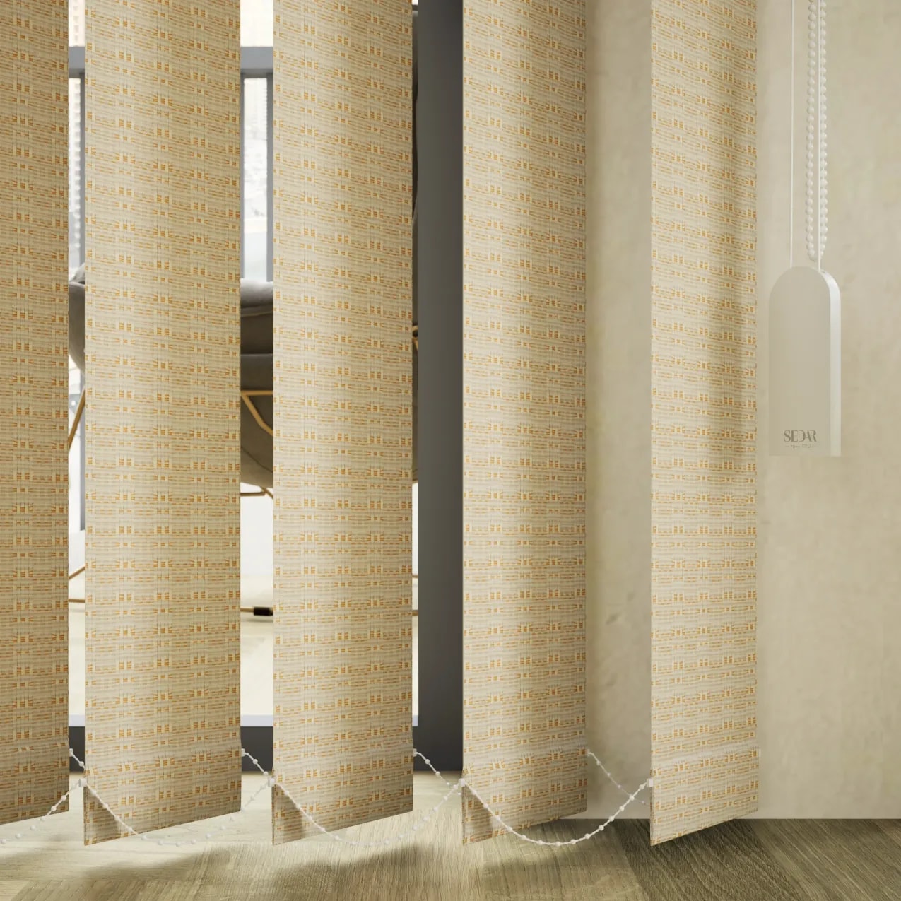 127mm Tissue Vertical Blinds