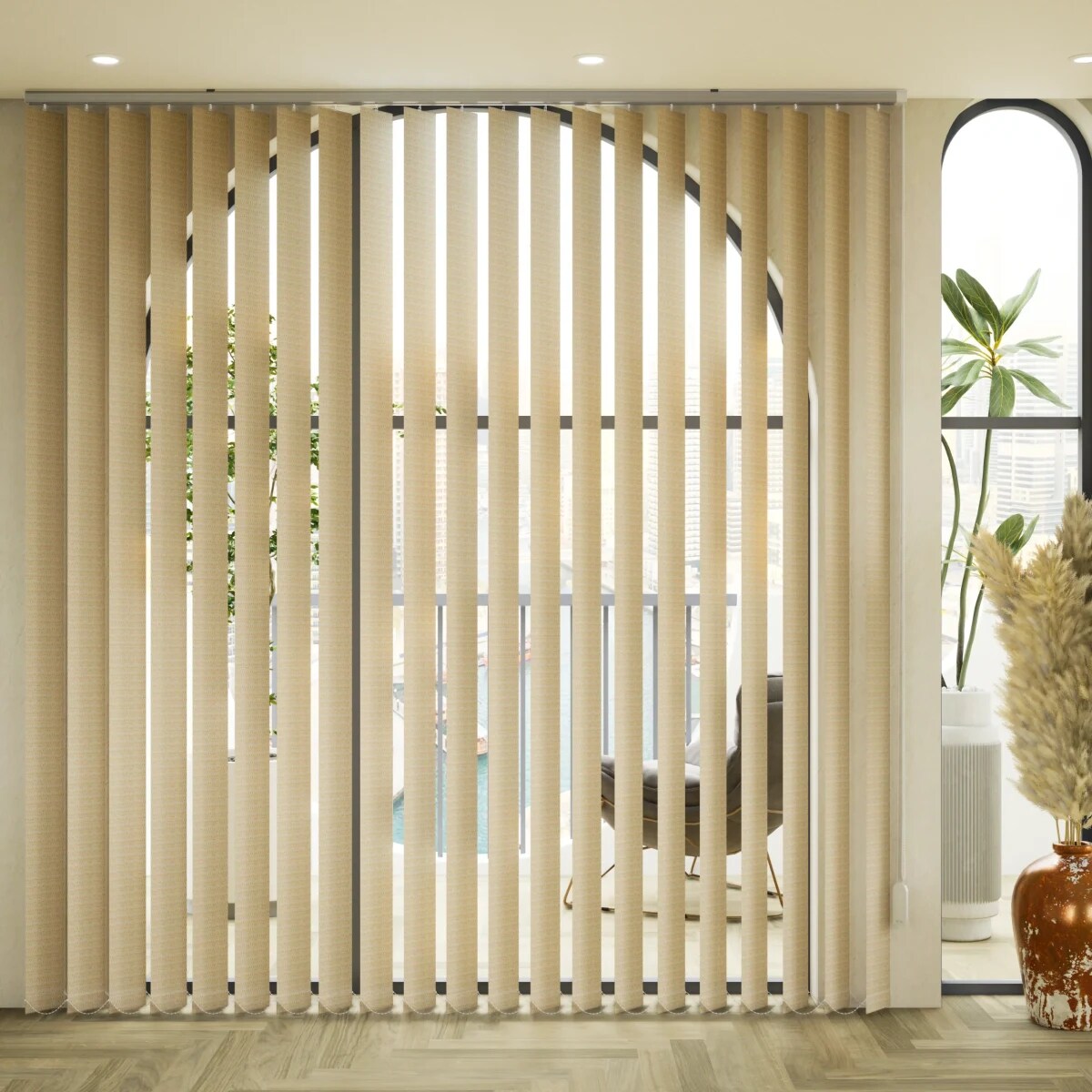 127mm Tissue Vertical Blinds