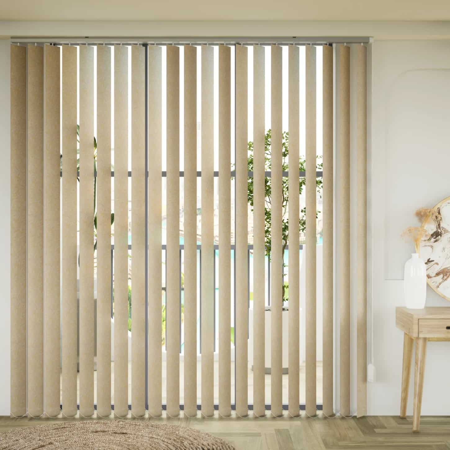 127mm Tissue Vertical Blinds