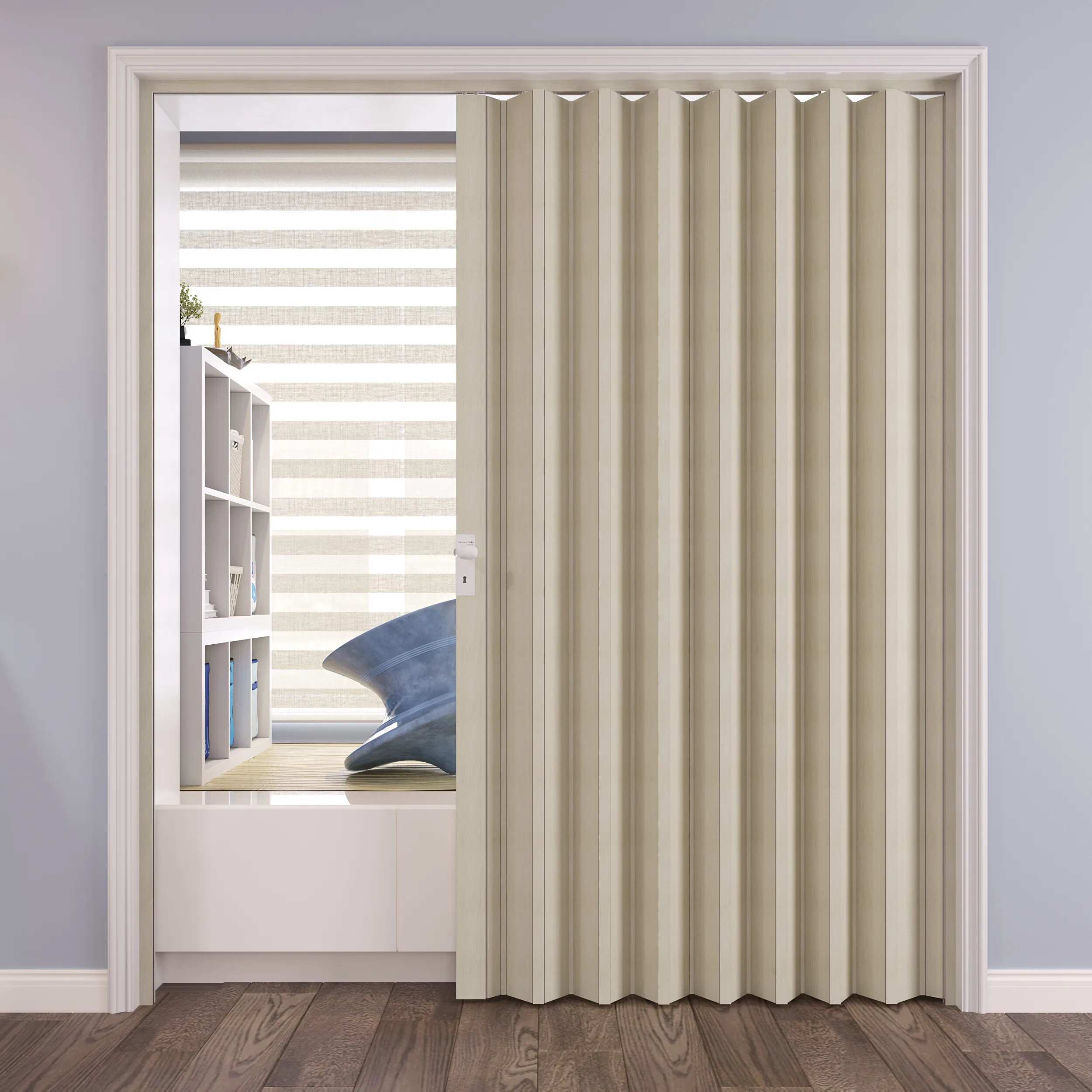 Wood-look Folding Doors