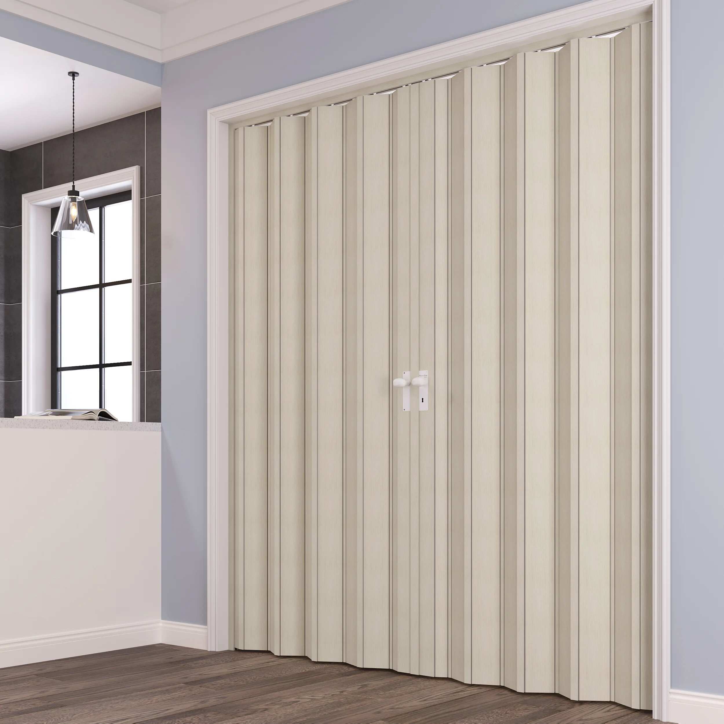 Wood-look Folding Doors