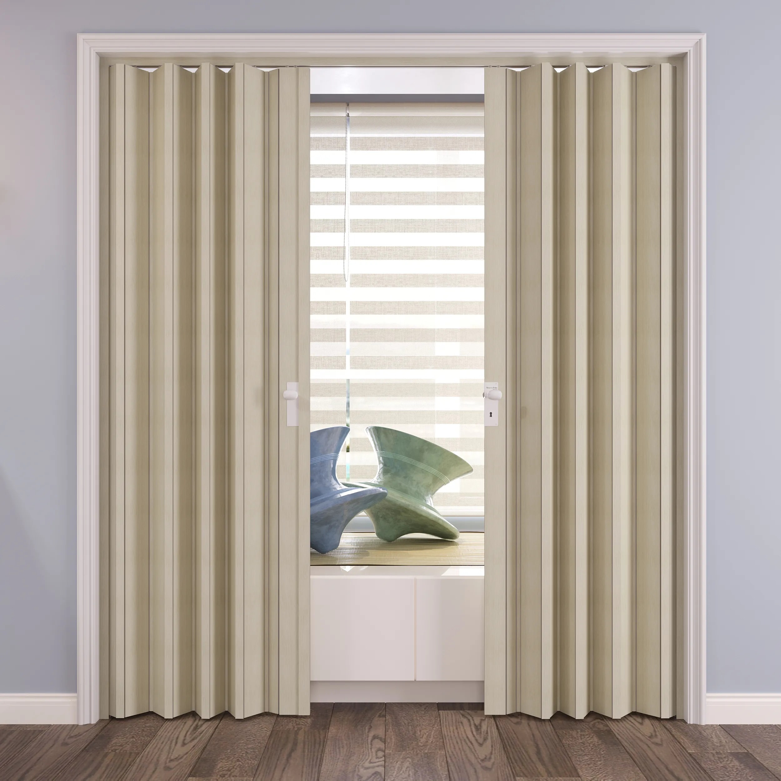 Wood-look Folding Doors