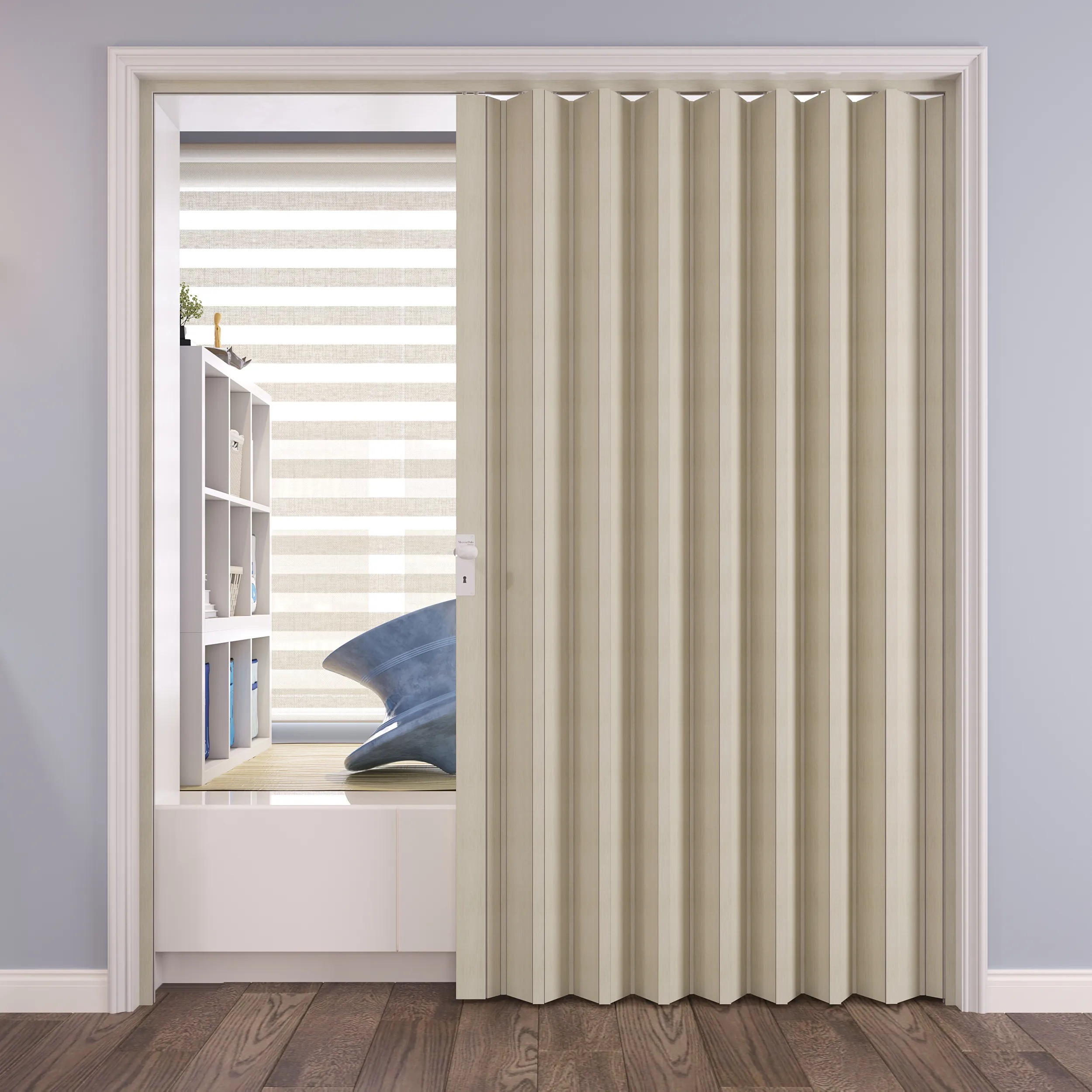 Wood-look Folding Doors