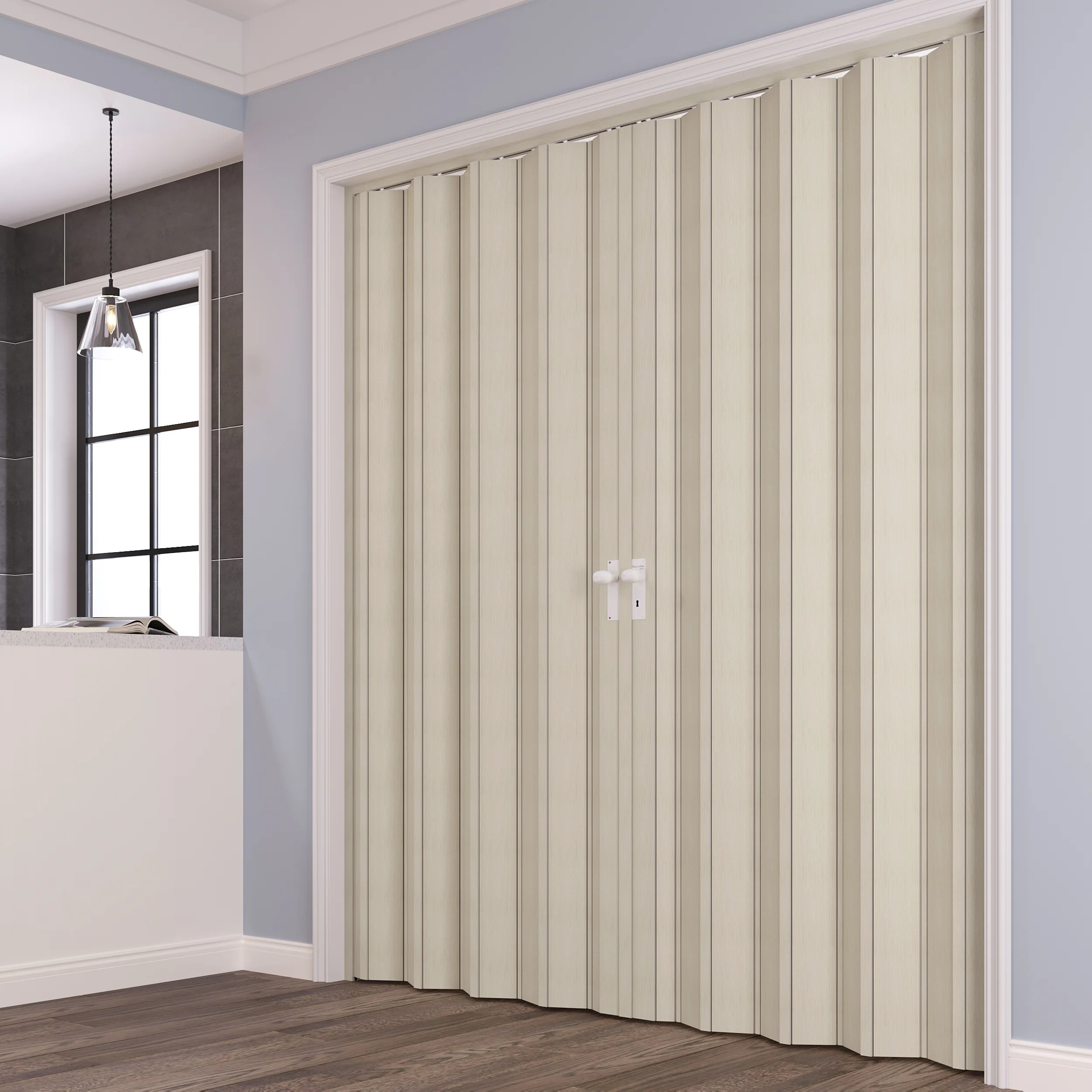 Wood-look Folding Doors