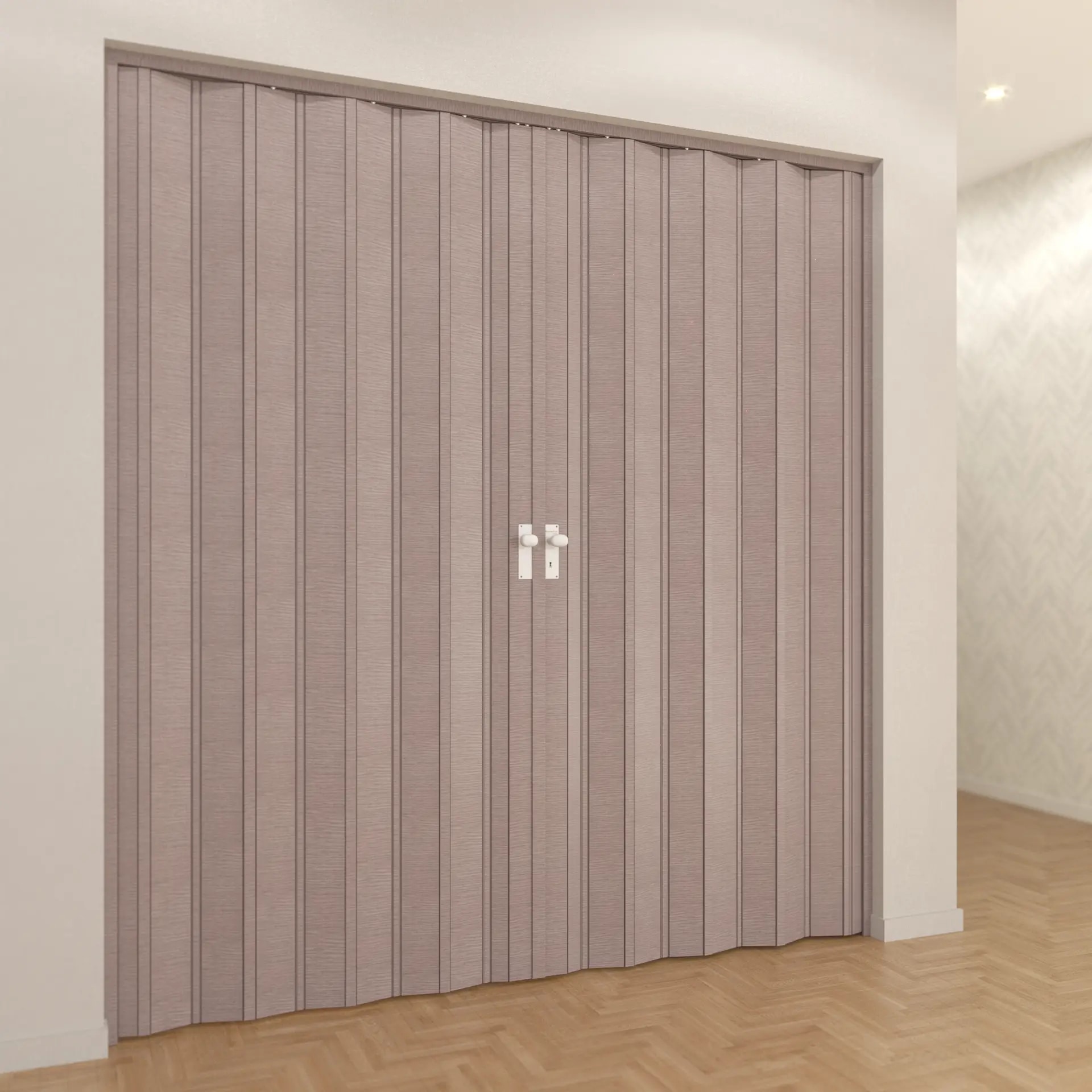 Wood-look Folding Doors