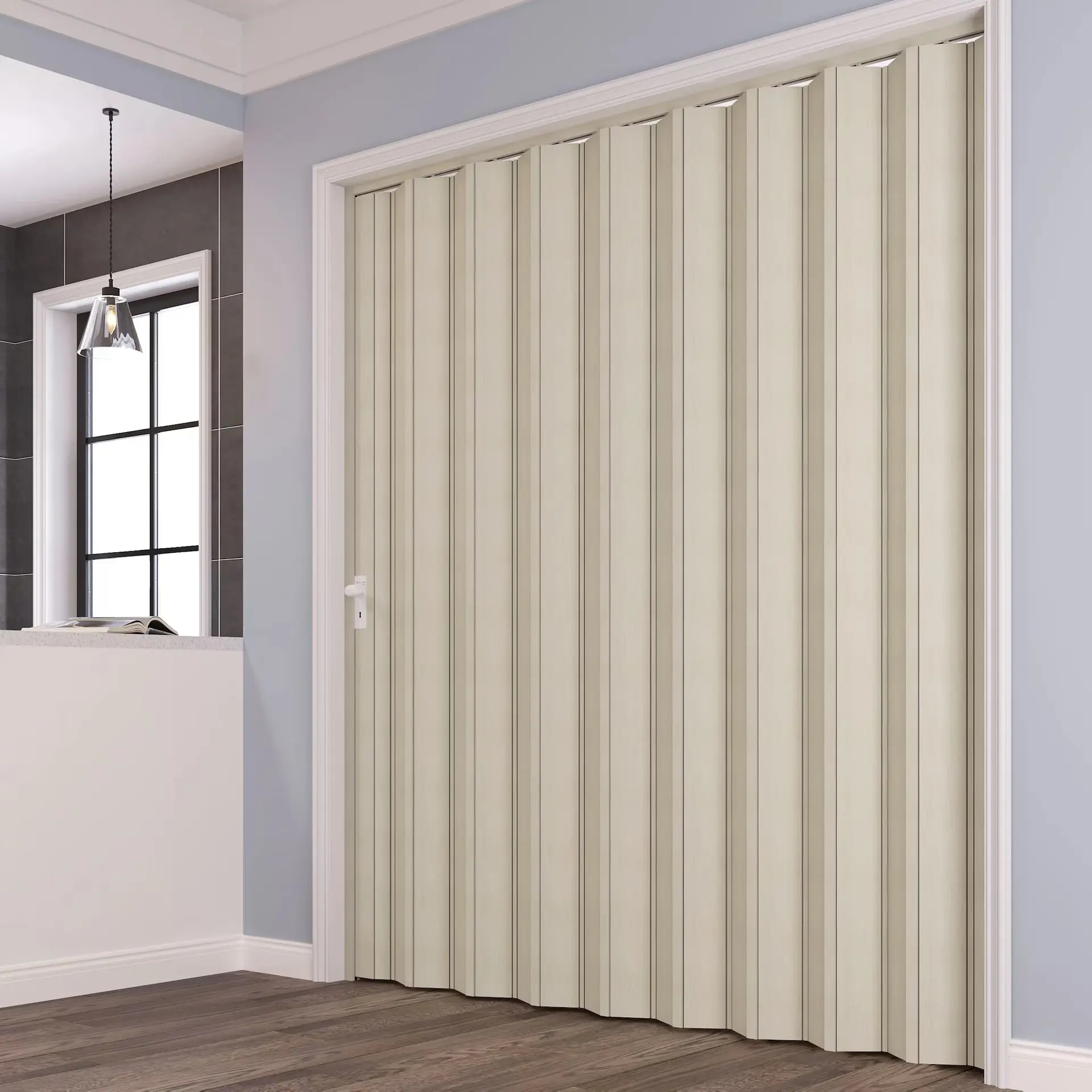 Wood-look Folding Doors